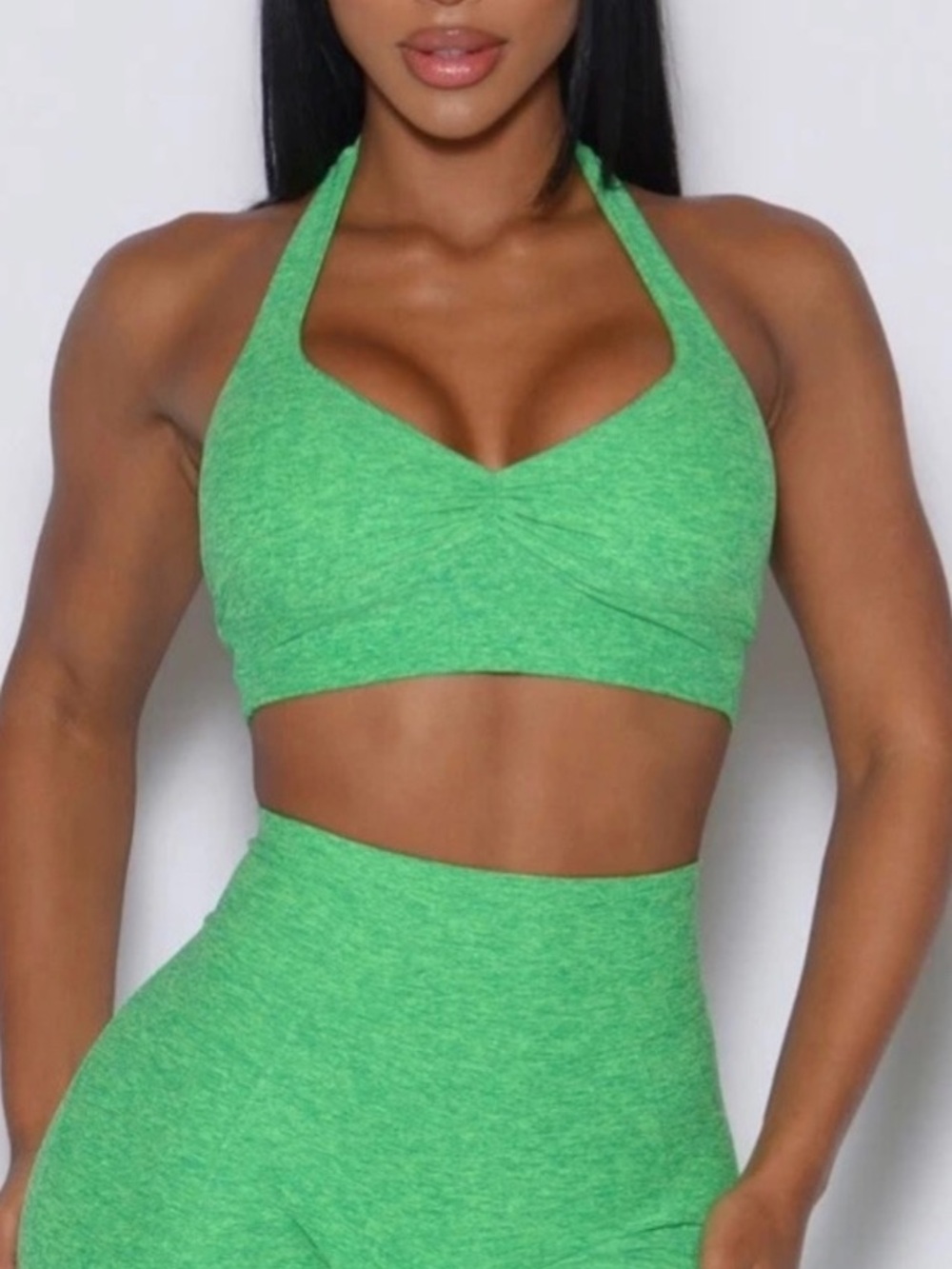 Bombshell Sportswear Backless Bra in Neon Miami Beach